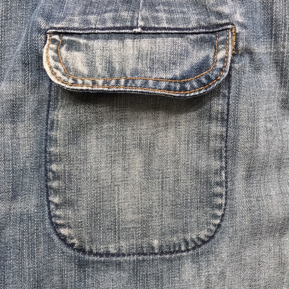 7 For All Mankind Denim Cargo Skirt Size 28 - Picture 6 of 10